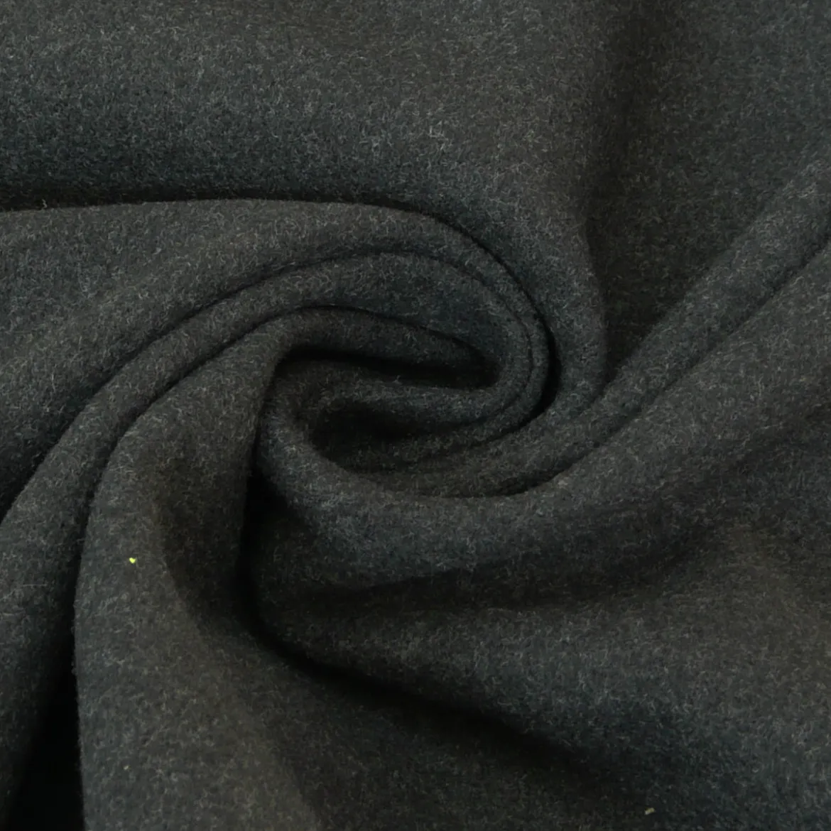 Mantelstoff Softcoat uni dunkelgrau meliert