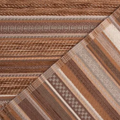 Möbelstoff Bezugsstoff Chenille KRUMBACH Streifen braun beige 140cm Breite