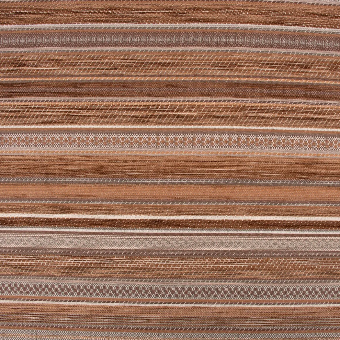 Möbelstoff Bezugsstoff Chenille KRUMBACH Streifen braun beige 140cm Breite