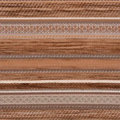 Möbelstoff Bezugsstoff Chenille KRUMBACH Streifen braun beige 140cm Breite