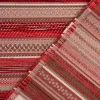 Möbelstoff Bezugsstoff Chenille KRUMBACH Streifen rot beige 140cm Breite