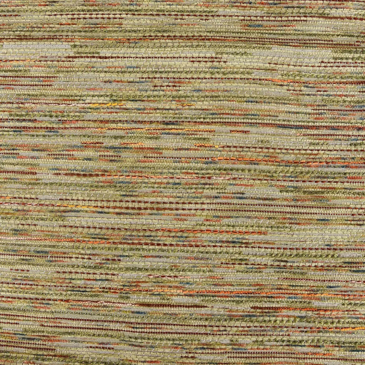 Möbelstoff Bezugsstoff GERLOS Streifen Chenille grün bunt