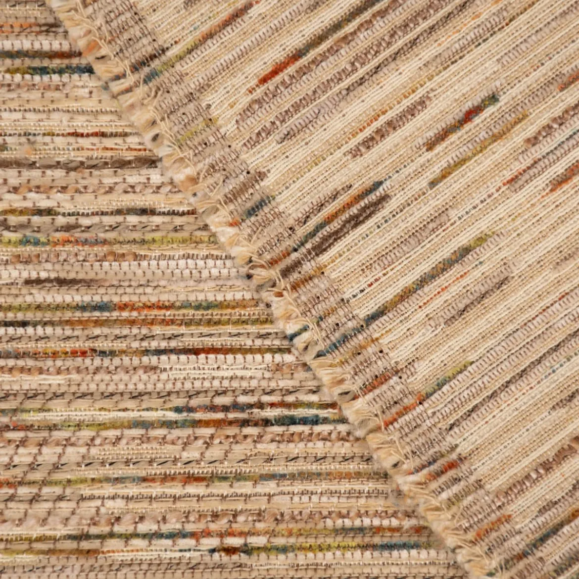 Möbelstoff Bezugsstoff GERLOS Streifen Chenille beige bunt 140cm