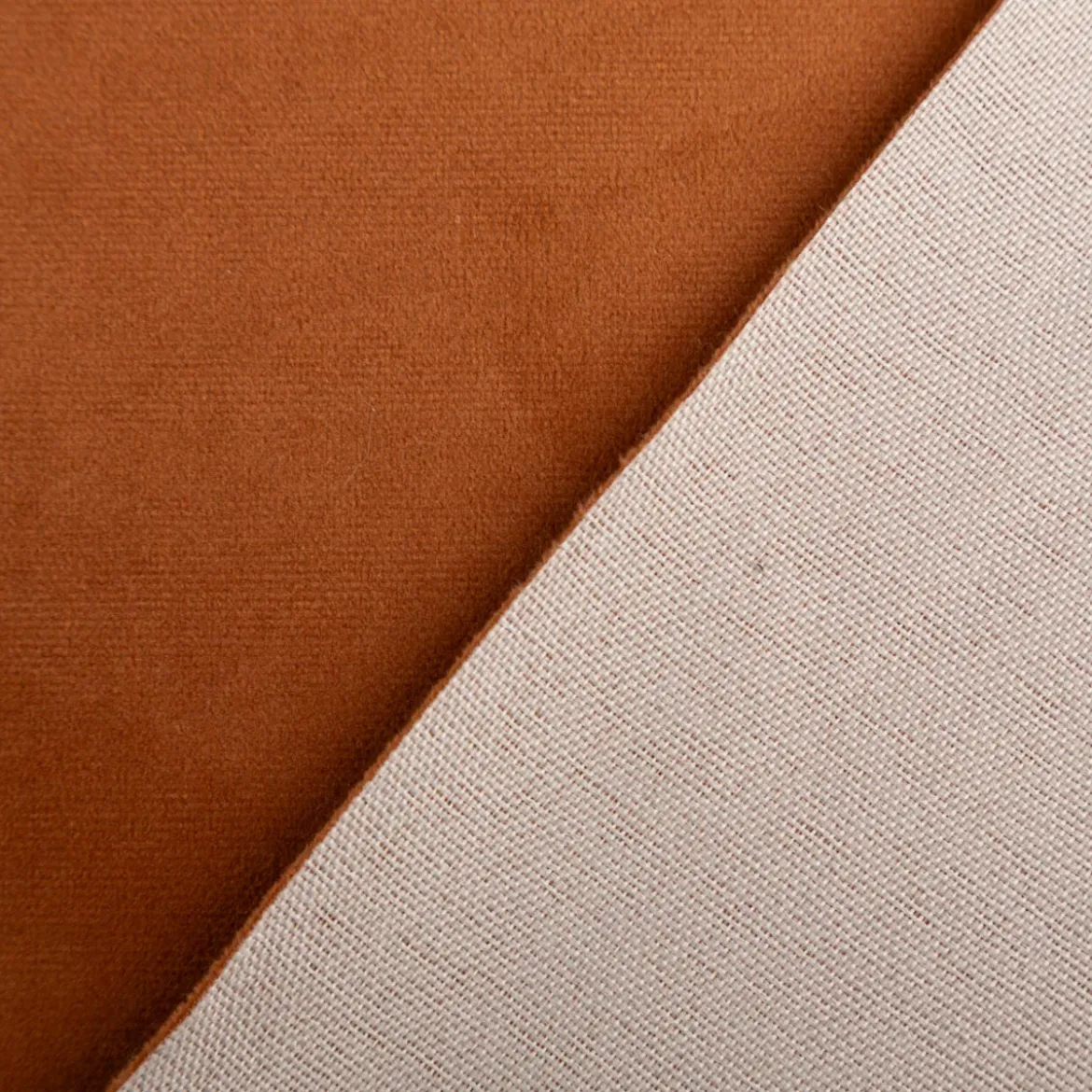 Möbelstoff Polsterstoff Bezugstoff Velour Samtstoff Samt Le Velvet copper 1,40m breit