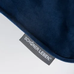 Möbelstoff Polsterstoff Bezugstoff Samtstoff Samt dunkelblau 1,40m breit