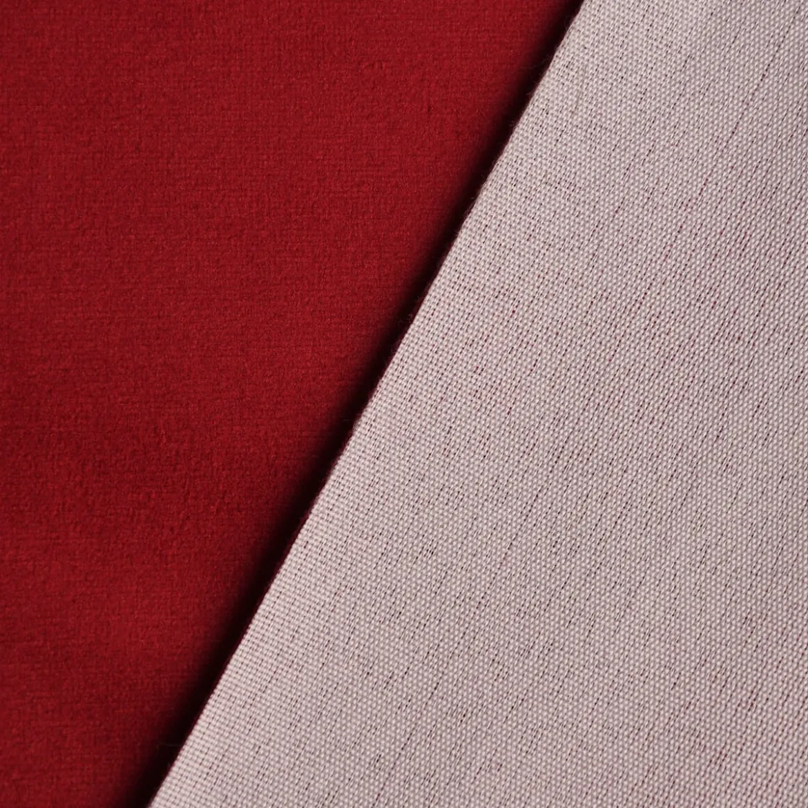 Möbelstoff Polsterstoff Bezugstoff Samtstoff Samt Le Velvet rot 1,40m breit