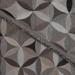 Möbelstoff Polsterstoff Dekostoff AURA Retro Blumen grau 1,40m Breite