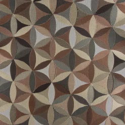 Möbelstoff Polsterstoff Dekostoff AURA Retro Blumen braun 1,40m Breite