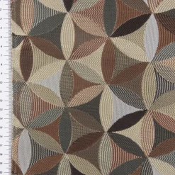 Möbelstoff Polsterstoff Dekostoff AURA Retro Blumen braun 1,40m Breite