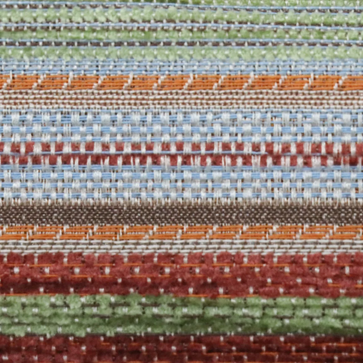 Möbelstoff Polsterstoff KRUMBACH Streifen blau grün rot orange 140cm Stoffbreite