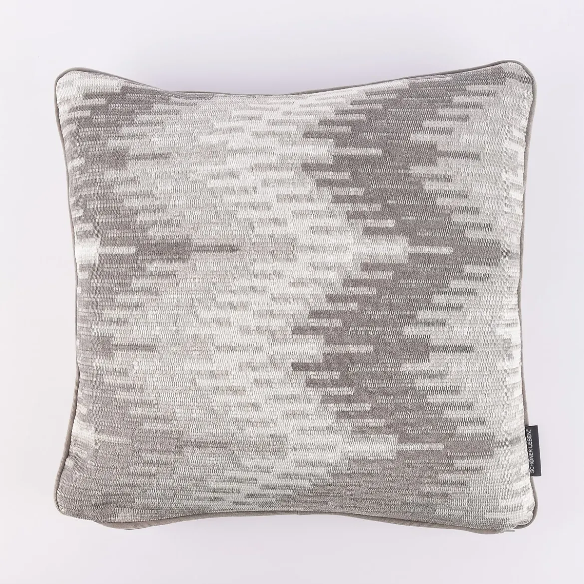 Möbelstoff Polsterstoff OLIMPIA Zickzack Chevron grau 1,40m Breite