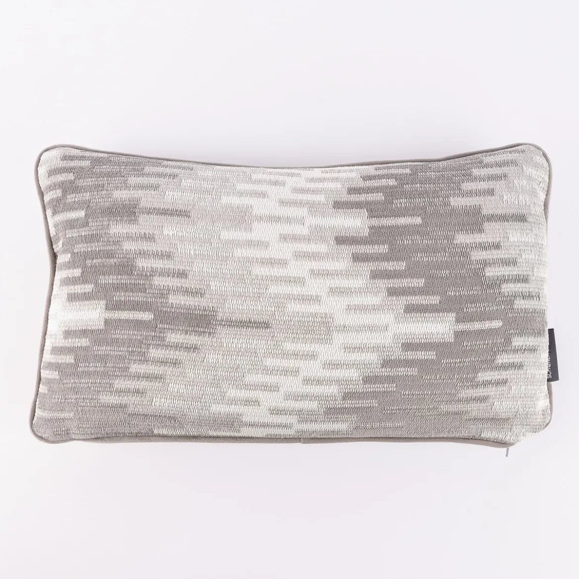 Möbelstoff Polsterstoff OLIMPIA Zickzack Chevron grau 1,40m Breite
