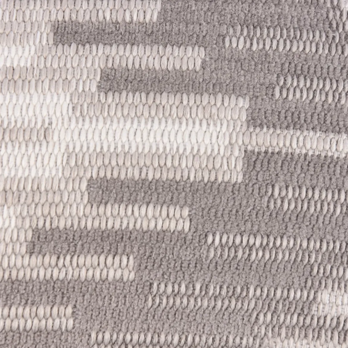 Möbelstoff Polsterstoff OLIMPIA Zickzack Chevron grau 1,40m Breite