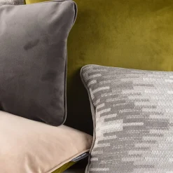 Möbelstoff Polsterstoff OLIMPIA Zickzack Chevron grau 1,40m Breite
