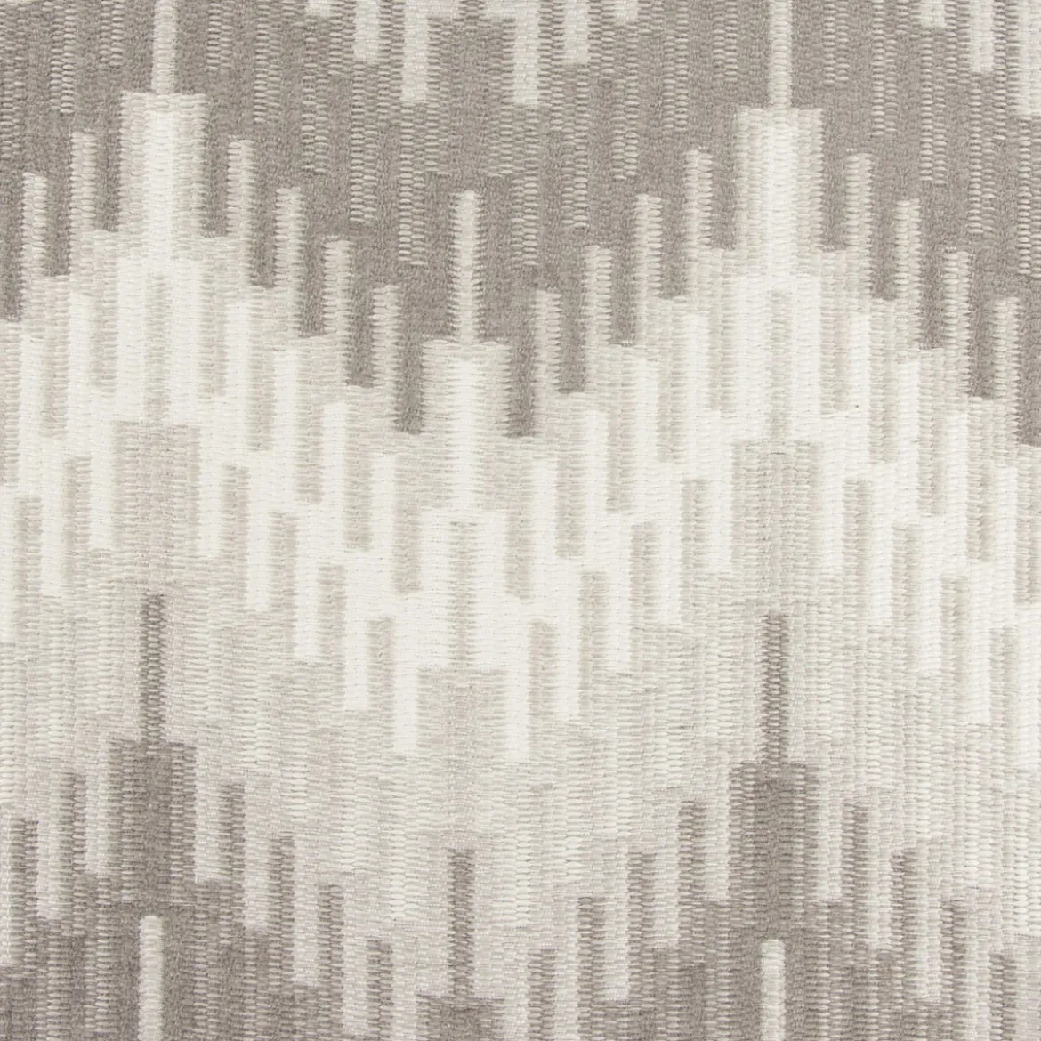 Möbelstoff Polsterstoff OLIMPIA Zickzack Chevron grau 1,40m Breite