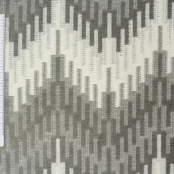 Möbelstoff Polsterstoff OLIMPIA Zickzack Chevron grau 1,40m Breite