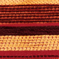Möbelstoff Polsterstoff WALACHEI Streifen rot terrakotta 1,40m Breite