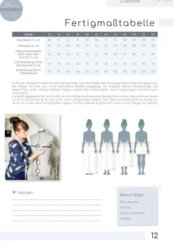 Meine Herzenswelt Damen Schnittmuster Culotte meine Valetta Papierschnittmuster Gr. 32-54