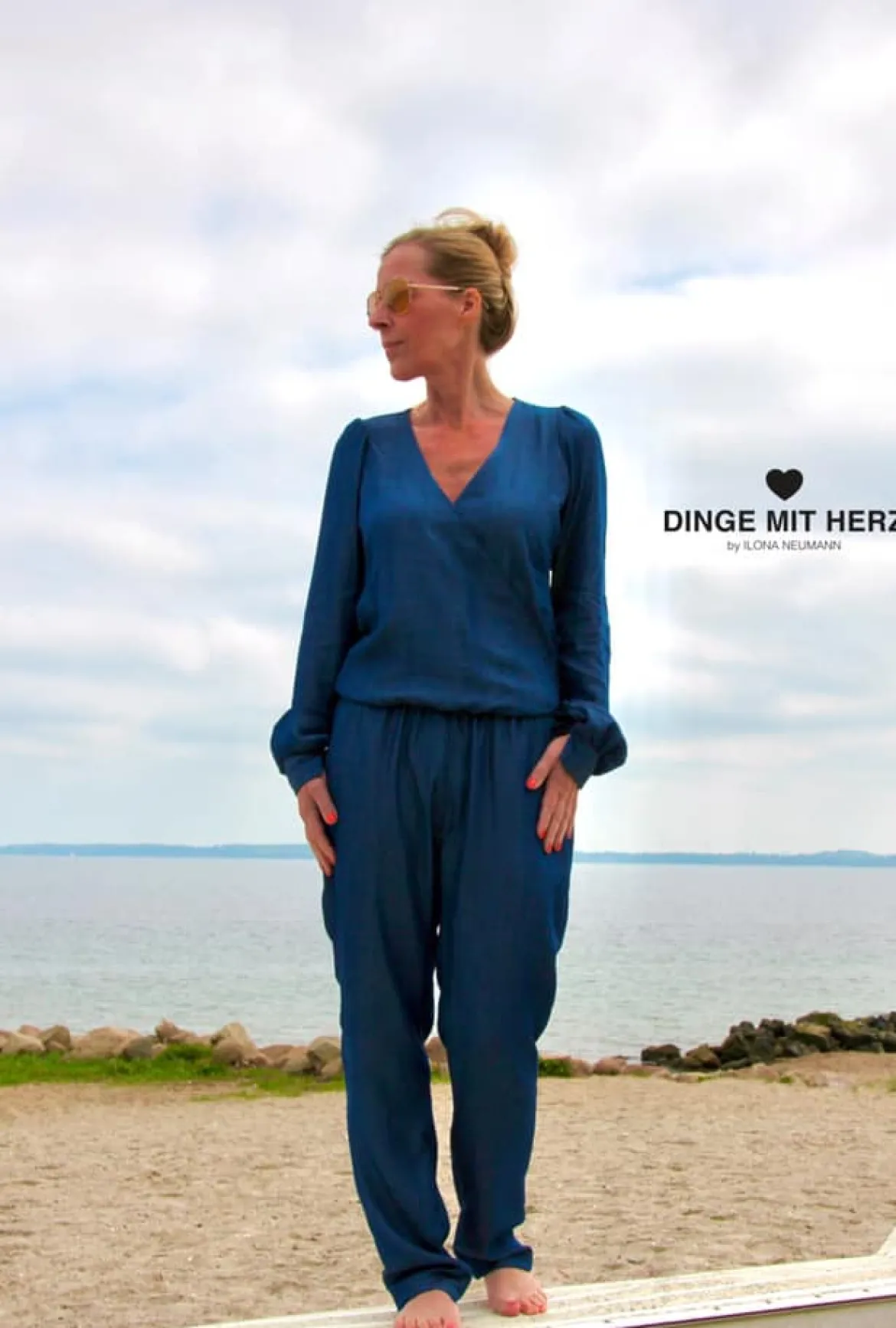Meine Herzenswelt Damen Schnittmuster Overall Sevilla & Palma Papierschnittmuster Gr. 32-54