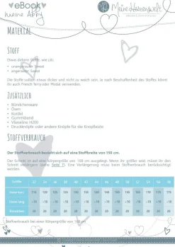 Meine Herzenswelt Damen Schnittmuster Sweathose meine Abby Papierschnittmuster Gr. 32-58