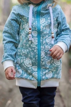 Meine Herzenswelt Kinder Schnittmuster Sweatjacke dein Paco Papierschnittmuster Gr. 74-176
