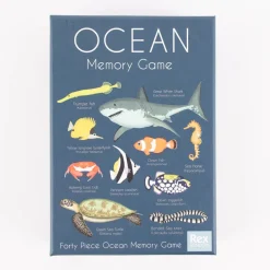 Memo Spiel Ocean Tiere 40 Paare Pappe blau 12x17x5cm