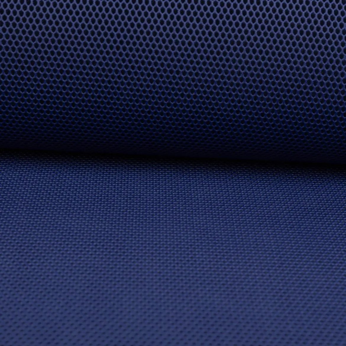 Mesh Stoff 3D Wabenstruktur Martindale 30.000 tintenblau schwarz 150cm Stoffbreite