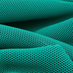 Mesh Stoff 3D Wabenstruktur Martindale 30.000 aqua schwarz 150cm Stoffbreite