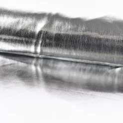 Metallic-Stoff Foliendruck mit Stretch silberfarbig 1,5m Breite