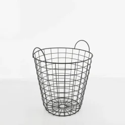 Metallkorb aus Draht schwarz 30x35cm