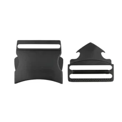 Metall-Steckverschluss Gurtverschluss Buckle Steckschnalle schwarz matt 40mm