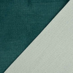 Microfaser Polsterstoff Möbelstoff Matras uni meliert petrol 1,40m Breite