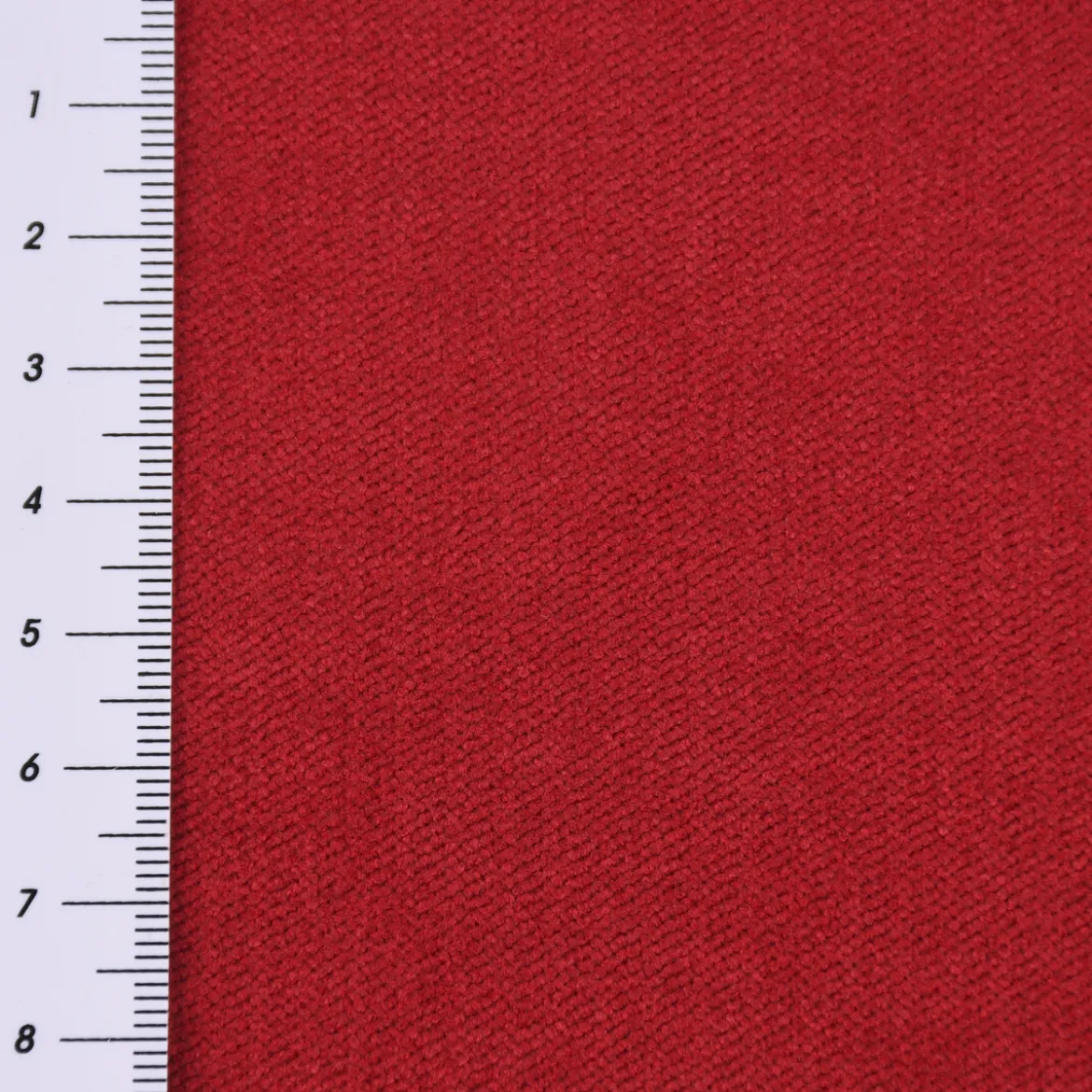 Microfaser Polsterstoff Möbelstoff Matras uni meliert rot 1,40m Breite