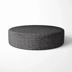 Microfaser Polsterstoff Möbelstoff Matras uni meliert anthrazit 1,40m Breite