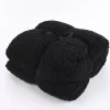 Mikrofaserdecke Kuscheldecke TEDDY schwarz 150x200cm