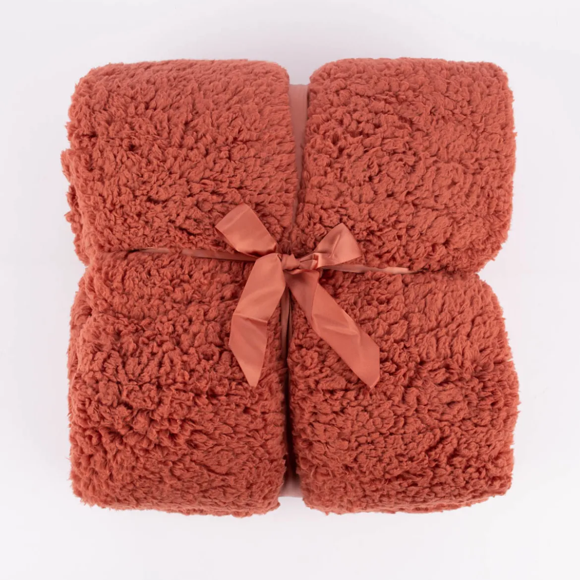 Mikrofaserdecke Kuscheldecke TEDDY rost 150x200cm