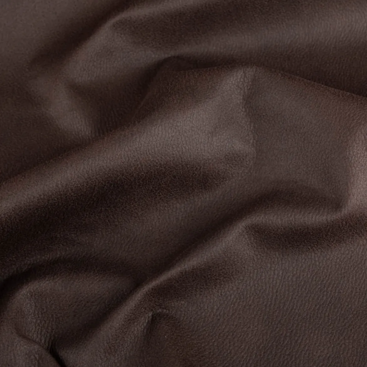 Mikrofaser Polsterstoff Möbelstoff Lederoptik Microfiber Deluxe dunkelbraun 1,42m Breite