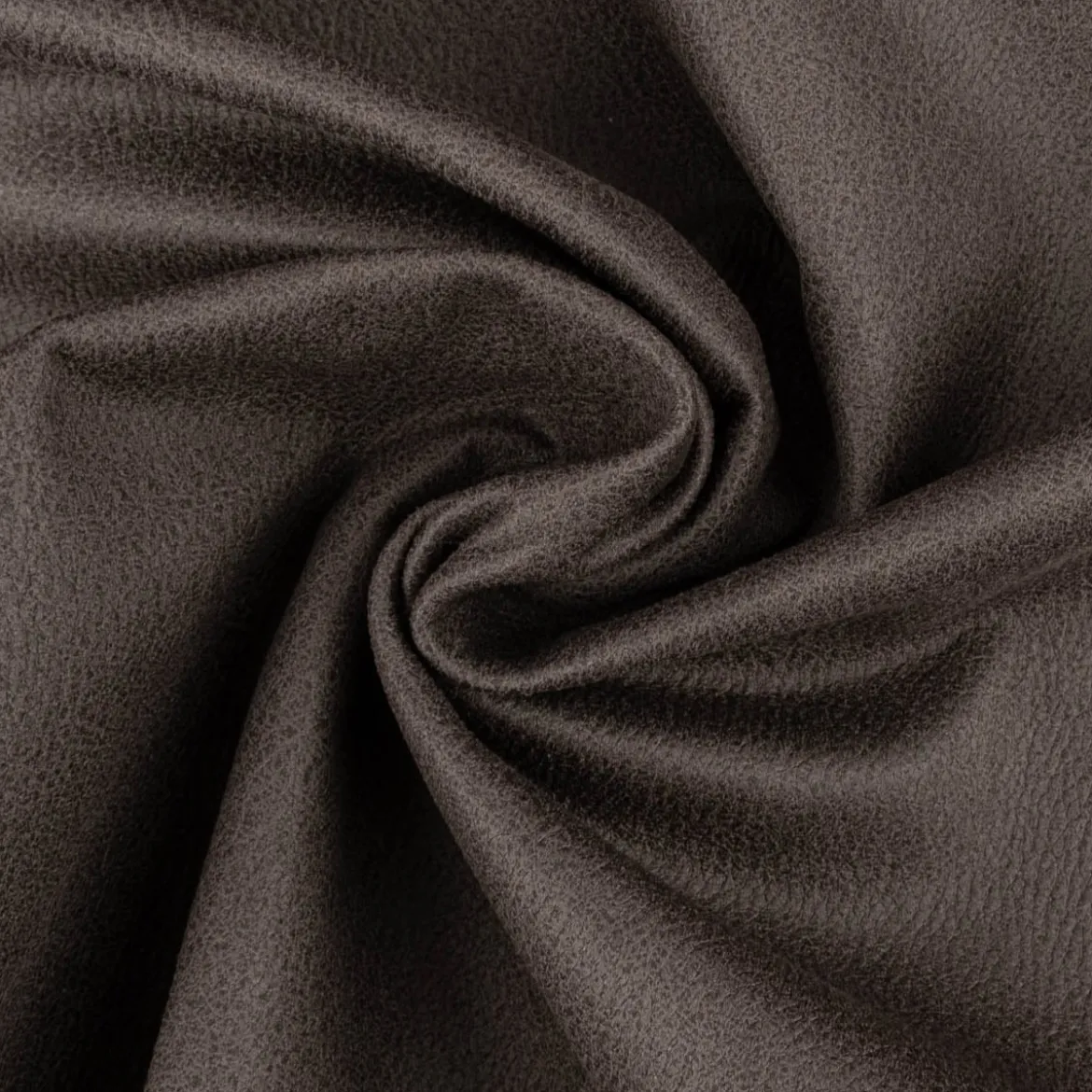 Mikrofaser Polsterstoff Möbelstoff Lederoptik Microfiber Deluxe anthrazit 1,42m Breite