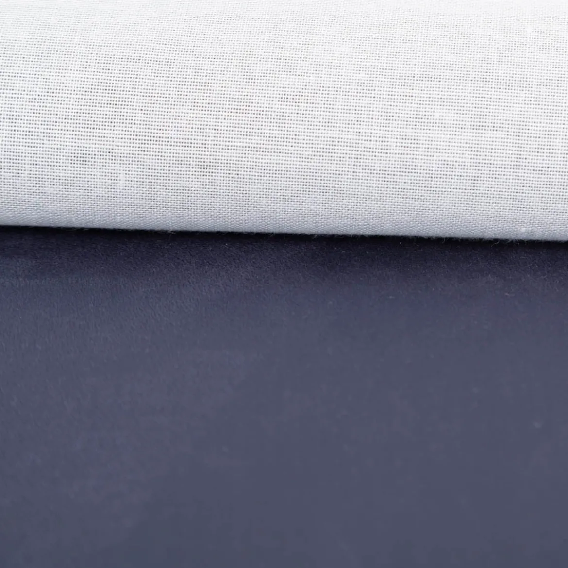 Mikrofaser Polsterstoff uni navy blau 1,40m Breite
