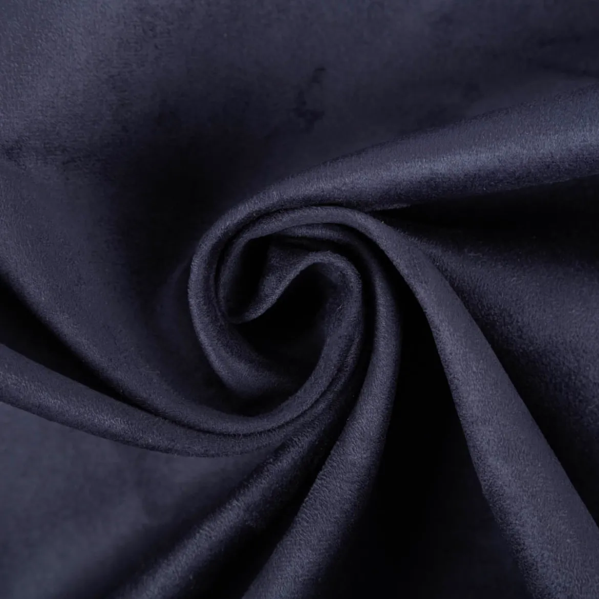 Mikrofaser Polsterstoff uni navy blau 1,40m Breite