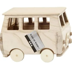 Minibus aus Holz 17x10x13cm von Creativ Company