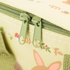 Mini Kühltasche Gartenfreunde hellgrün braun bunt 21x16x13cm von Sass & Belle