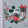 Minnie & Mickey French Terry Digitaldruck Weihnachten grau 1,58m Breite