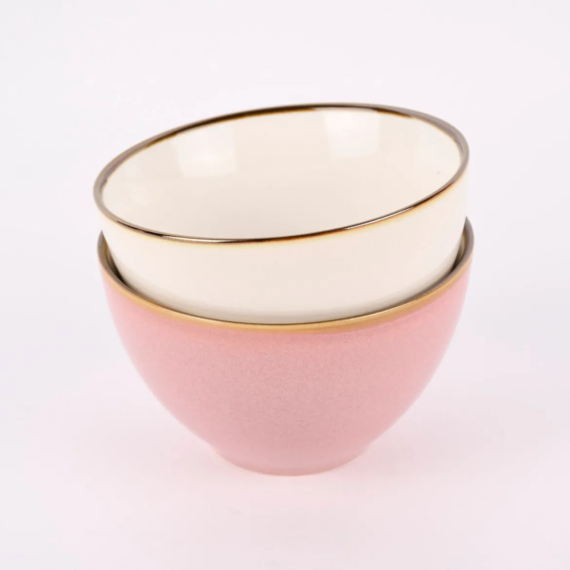 Mix and Match Schale Keramik Glasur an Griff und Rand 600ml D 14cm