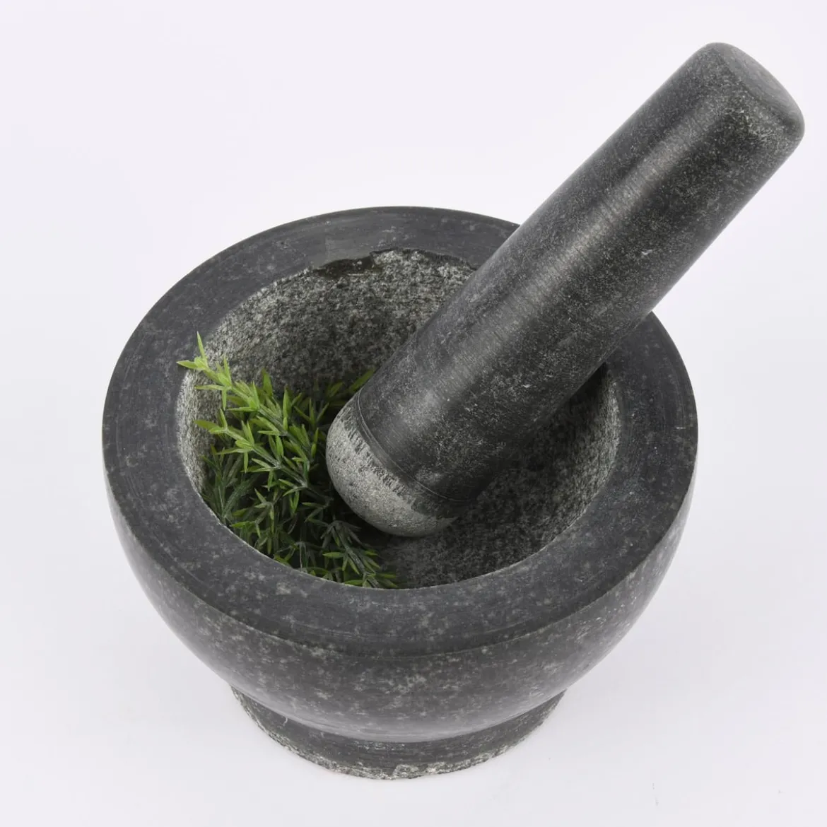 Mörser 2teilig Granit schwarz 18x11,5cm