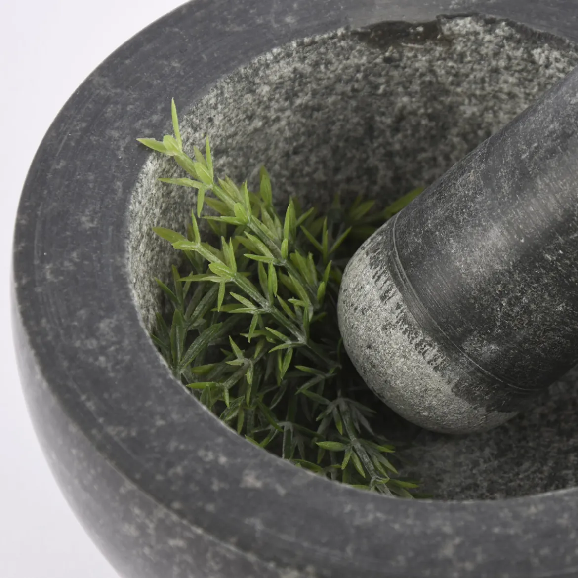 Mörser 2teilig Granit schwarz 18x11,5cm