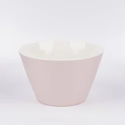 Müslischale aus Porzellan Herz mit Strauß rosa pastell 14x9cm von der Schreibkram Manufaktur