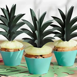 Muffin Cupcake Förmchen mintgrün 6 Stück 5x7,5x5cm