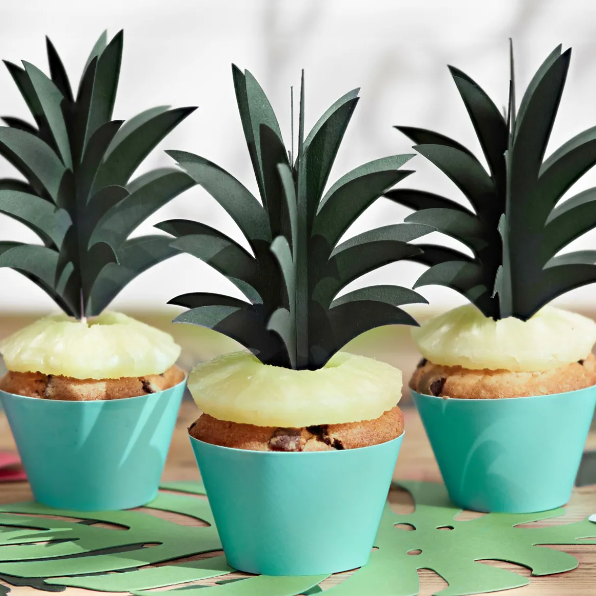 Muffin Cupcake Förmchen mintgrün 6 Stück 5x7,5x5cm