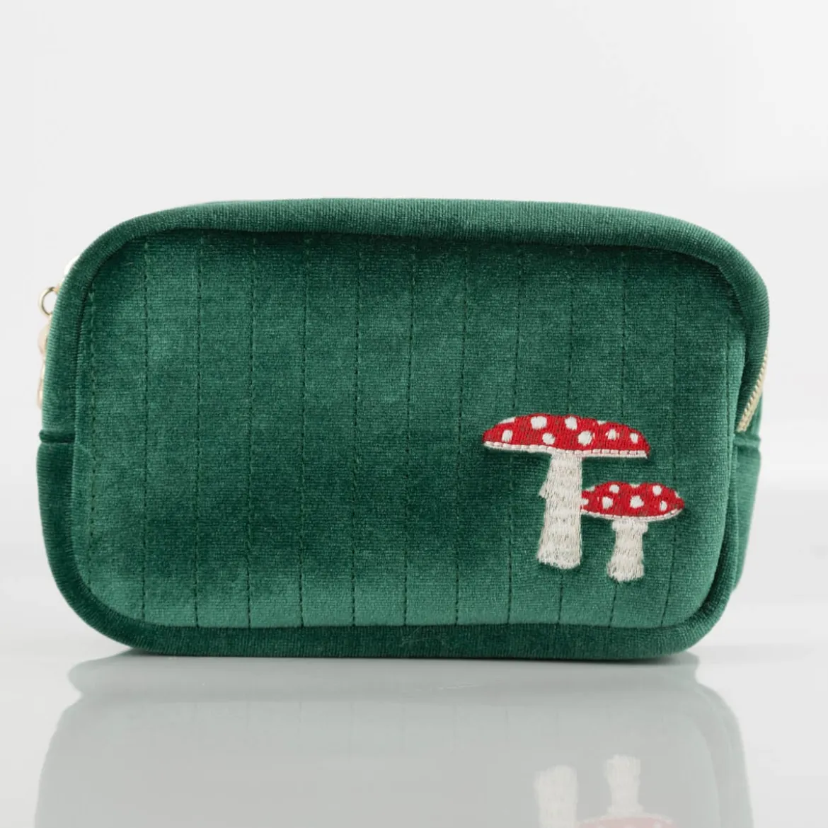 Mushroom Makeup Bag von Sass & Belle grün 9x18x13cm (BxLxH)